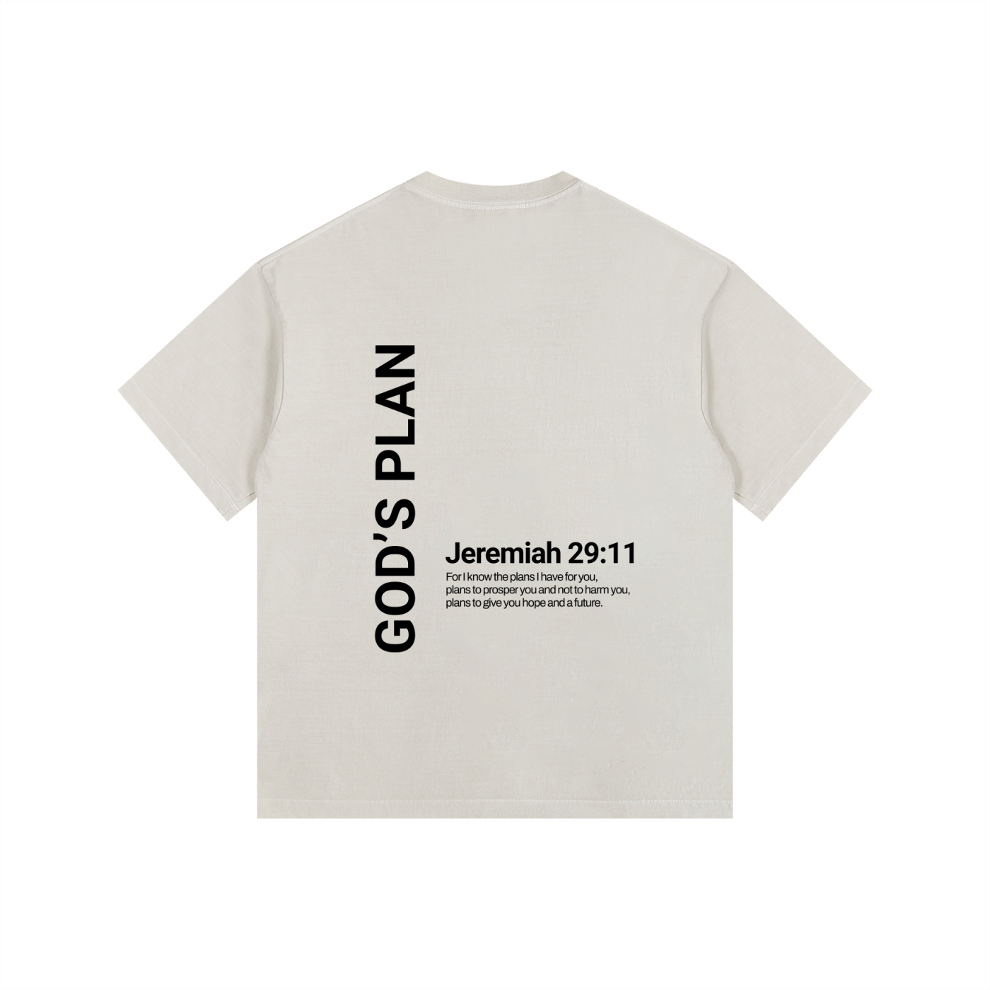 God's Plan Vintage Washed Oversized Tee