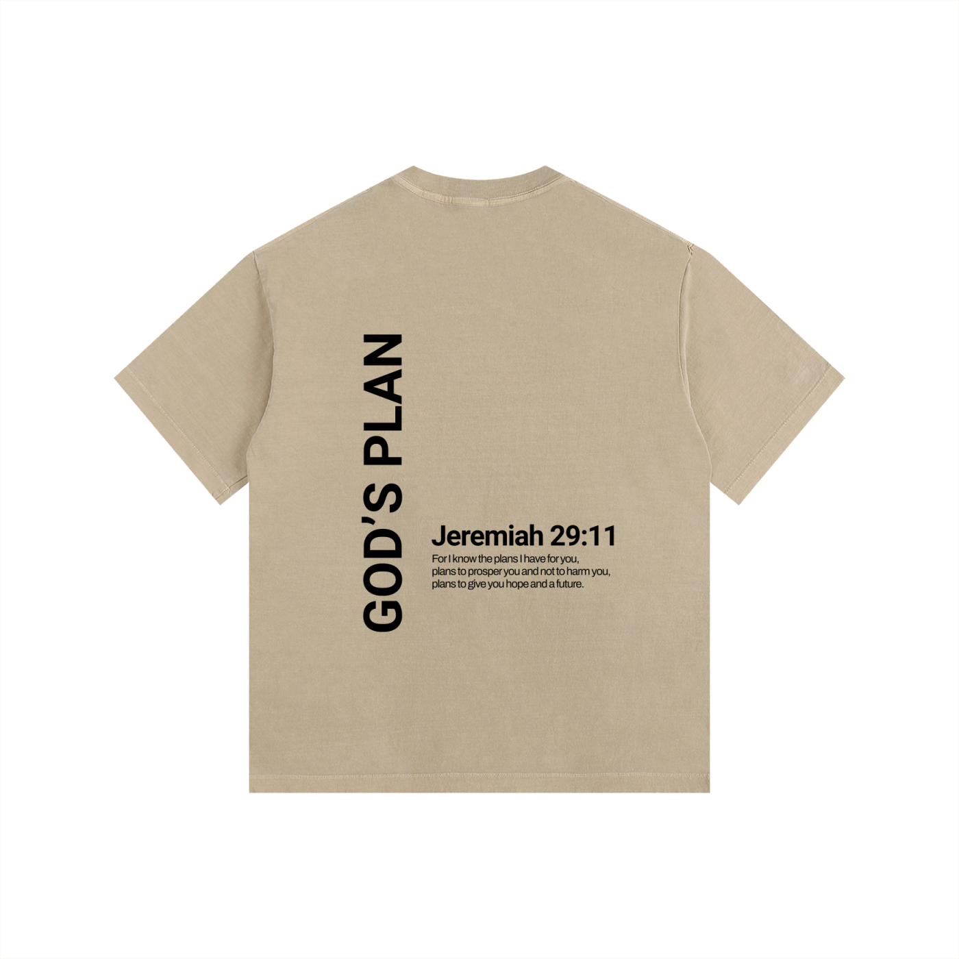 God's Plan Vintage Washed Oversized Tee
