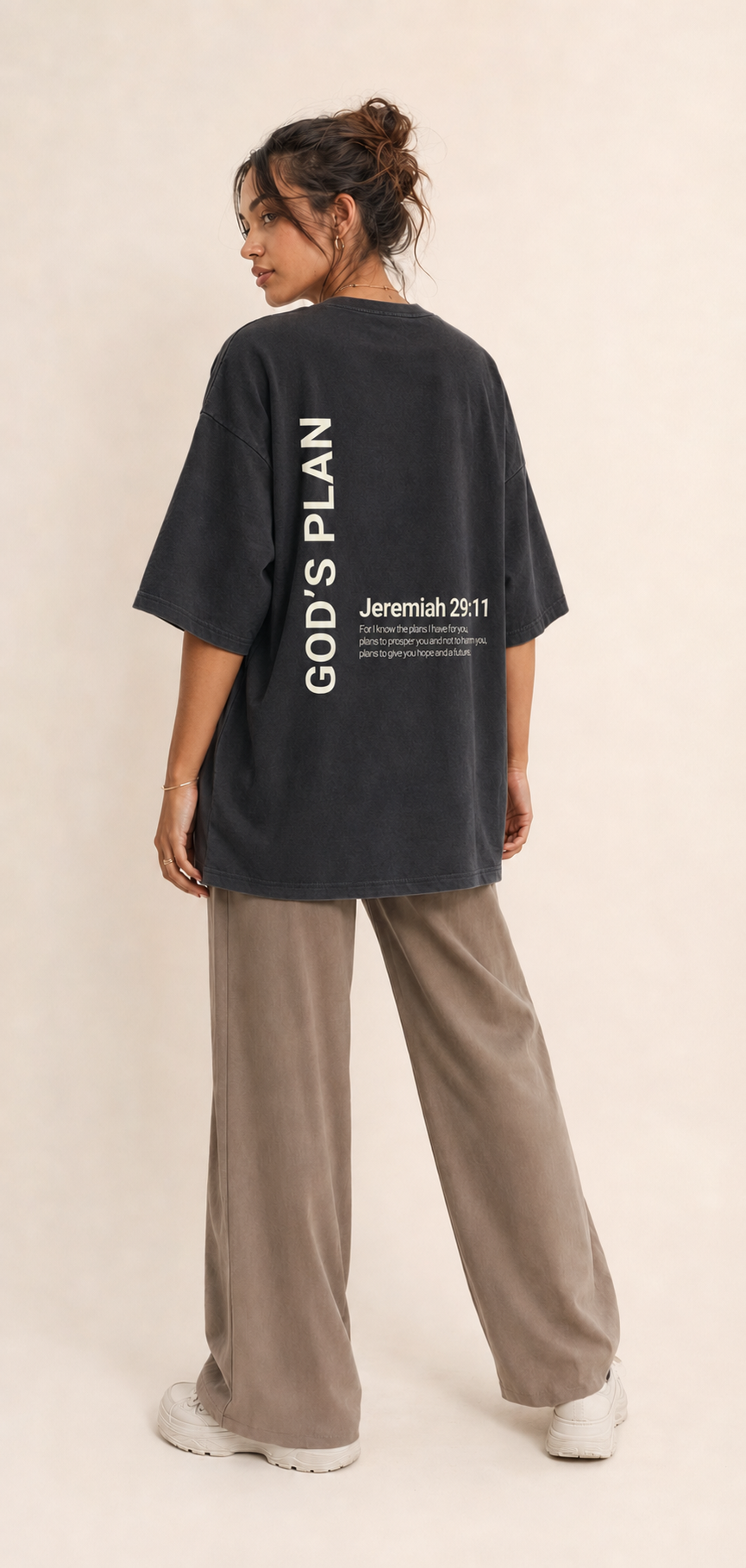 God's Plan Vintage Washed Oversized Tee