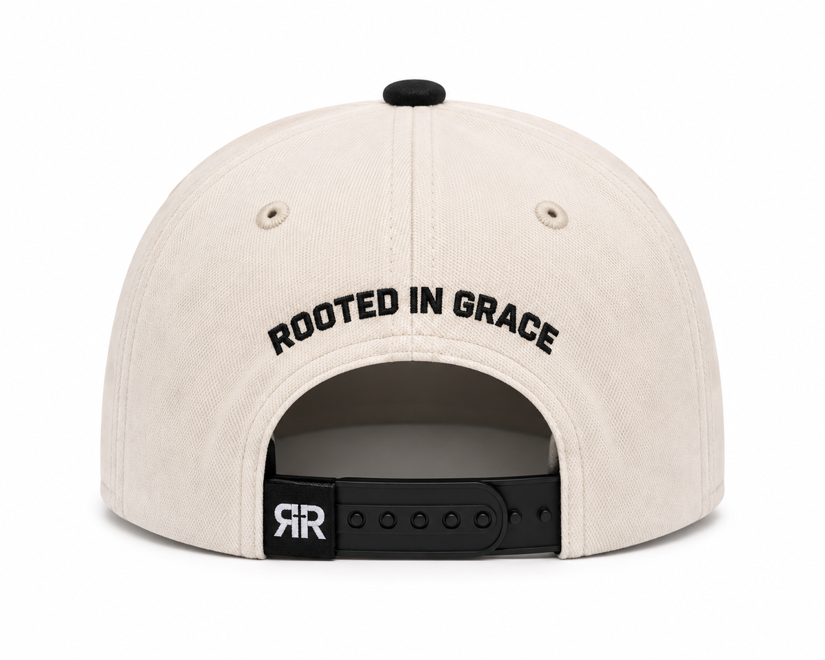 Saved By Grace Embroidered Snapback Hat