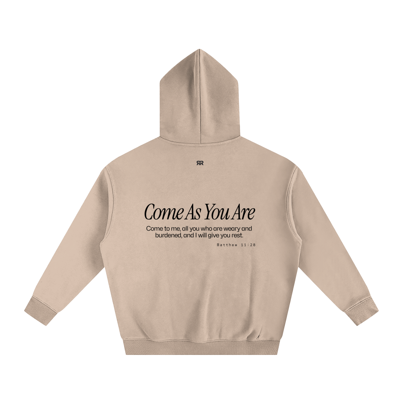 Foundation Oversized Fleece Hoodie - Apricot