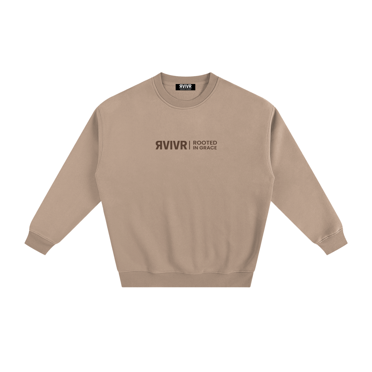 Foundation Oversized Crewneck Sweatshirt – ЯVIVR | Rooted In Grace
