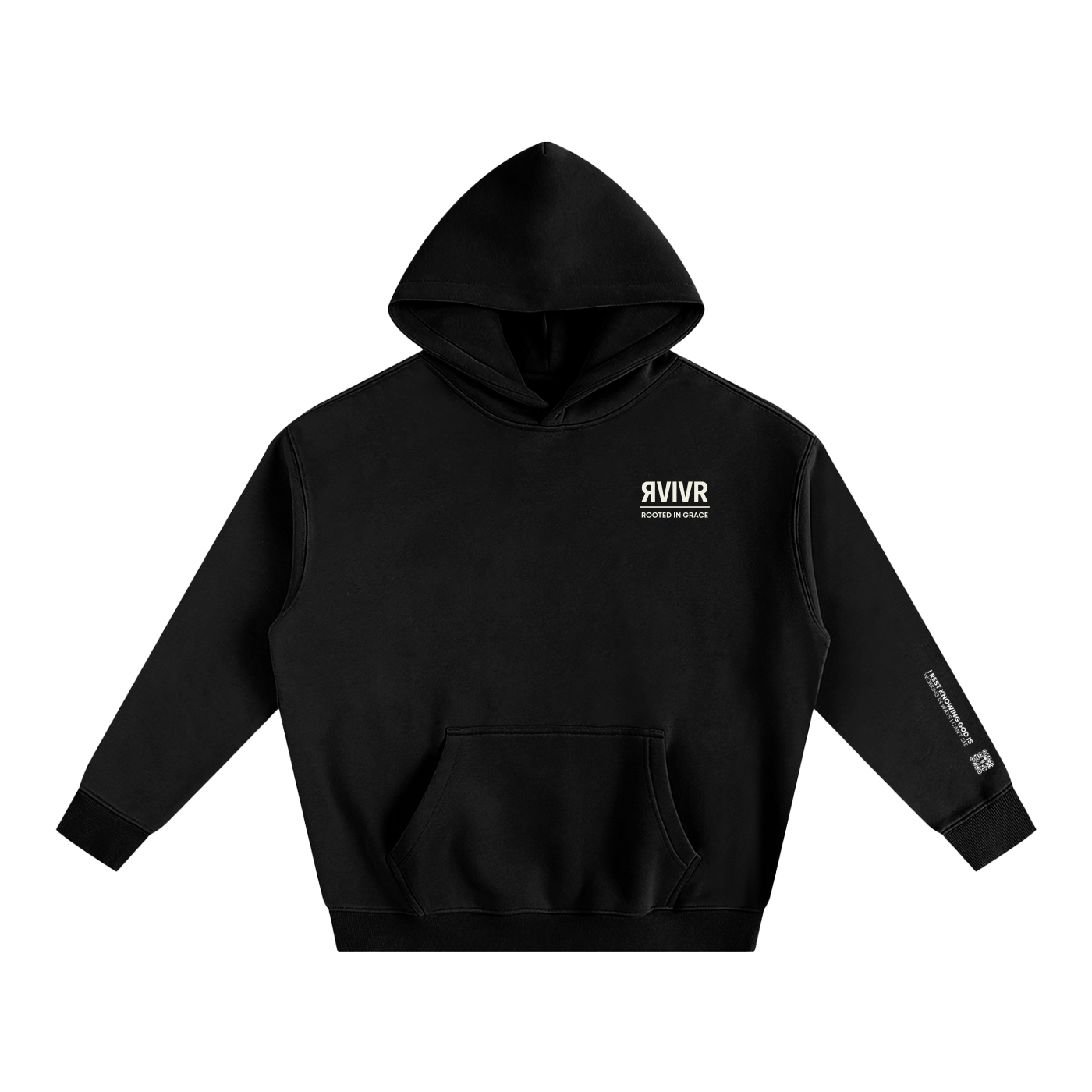 Foundation Oversized Fleece Hoodie - Black