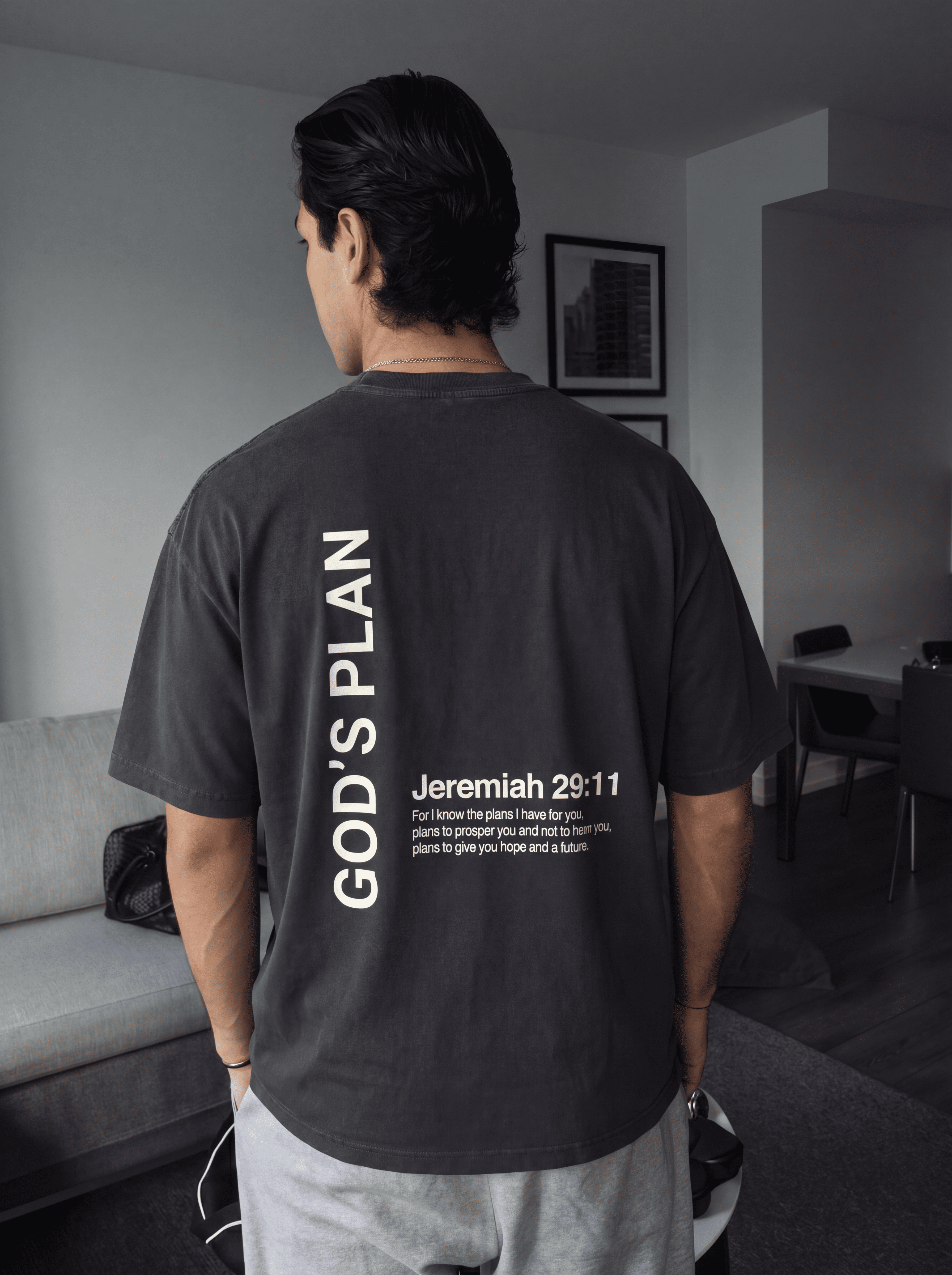 God's Plan Vintage Washed Oversized Tee